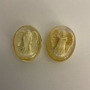 Vintage Angel Star Hope Worry Stone Pocket